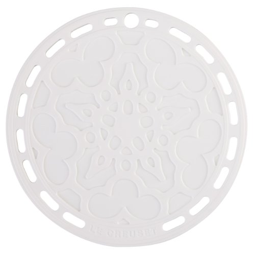 7152555276089 - LE CREUSET SILICONE 8 ROUND FRENCH TRIVET, WHITE COLOR: WHITE MODEL: FB500-16 (H