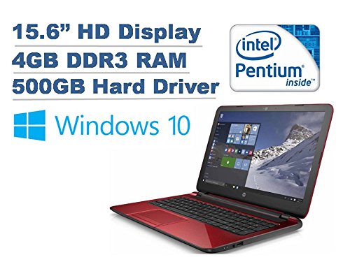 0715407515360 - 2016 HP FLYER RED 15.6 HIGH PERFORMANCE FLAGSHIP LAPTOP - INTEL PENTIUM QUAD CORE N3540 PROCESSOR UP TO 2.66GHZ, 4GB RAM, 500GB HDD, DVDRW, HD WEBCAM, WLAN, WINDOWS 10 HOME (CERTIFIED CEFURBISHED)