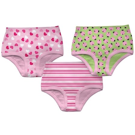 0715418082240 - GREEN SPROUTS BY I PLAY. TODDLER GIRLS’ UNDERWEAR, PRINT, 2T/3T (PACK OF 3)