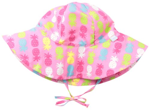 0715418105826 - I PLAY. BABY GIRLS' CLASSIC BRIM SUN PROTECTION HAT, PINK PINEAPPLE, INFANT/6 18 MONTHS
