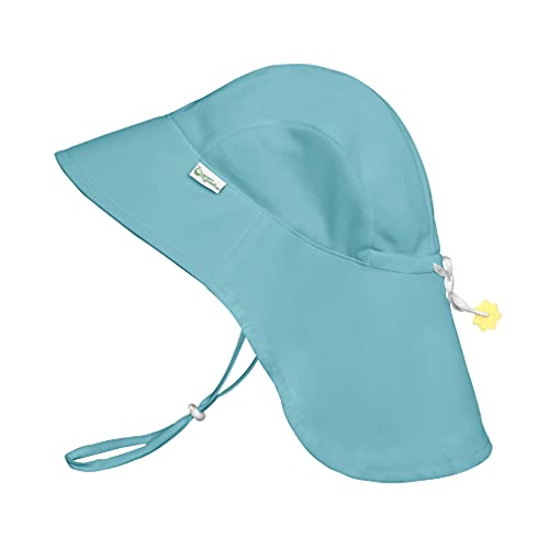 0715418187938 - I PLAY. BY GREEN SPROUTS UNISEX BABY ADVENTURE SUN PROTECTION HAT, AQUA, 5T/6T