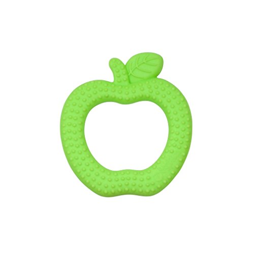 0715418201344 - GREEN SPROUTS FRUIT TEETHER MADE FROM SILICONE | SOFT TEETHING TOY TO SOOTHE GUMS |100% FOOD-GRADE LFGB SILICONE WITHOUT BPA, BPS, BPF | APPLE, STRAWBERRY, BLUEBERRY, BANANA TEETHER| STERILIZER SAFE