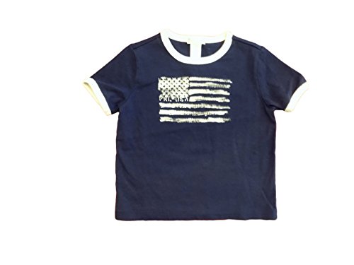 0715727108464 - INFANT BOYS NAVY BLUE USA FLAG SHIRT (18M)