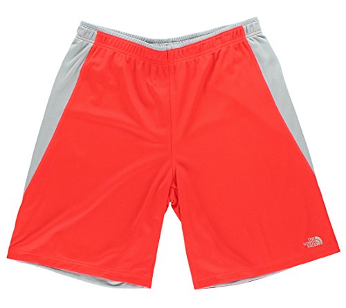 0715752420715 - THE NORTH FACE MEN'S CIRCUIT SHORTS FIERY RED / MONUMENT GREY LARGE