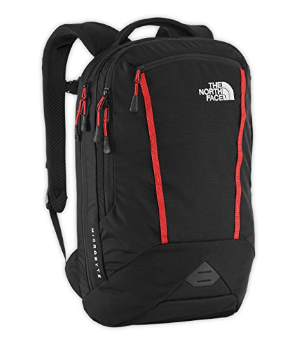 0715752585377 - THE NORTH FACE MICROBYTE BACKPACK TNF BLACK, POMPEIAN RED CHK5EMQ