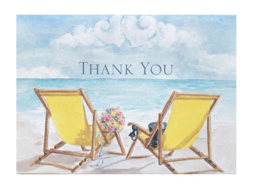0715781235649 - HORTENSE B. HEWITT WEDDING ACCESSORIES THANK YOU NOTE CARDS, SEASIDE JEWELS, PACK OF 50