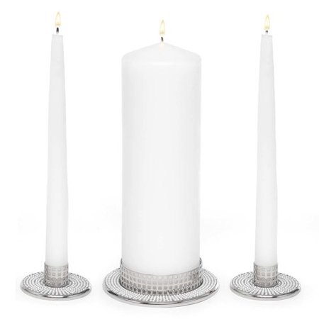 0715781775732 - HORTENSE B HEWITT VINTAGE PEARL CANDLE STANDS, SET OF 3