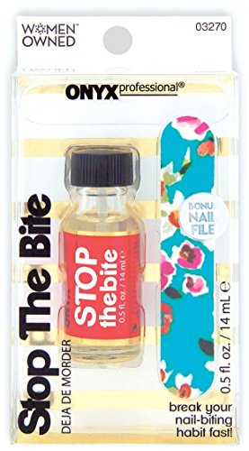 0715785680377 - ONYX PROFESSIONAL STOP THE BITE NAIL BITING & THUMB SUCKING CURE TREATMENT NAIL POLISH WITH NAIL FILE - HELPS STRENGTHEN & GROW NAILS