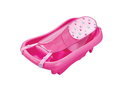 0715877319697 - THE FIRST YEARS SURE COMFORT DELUXE NEWBORN TO TODDLER TUB WITH SLING - PINK