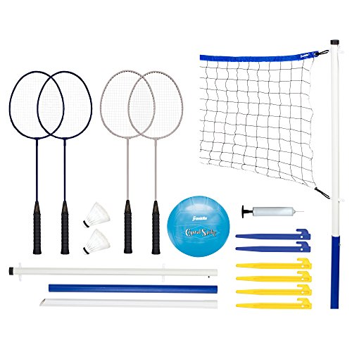 0715877338049 - FRANKLIN SPORTS RECREATIONAL BADMINTON AND VOLLEYBALL COMBO SET