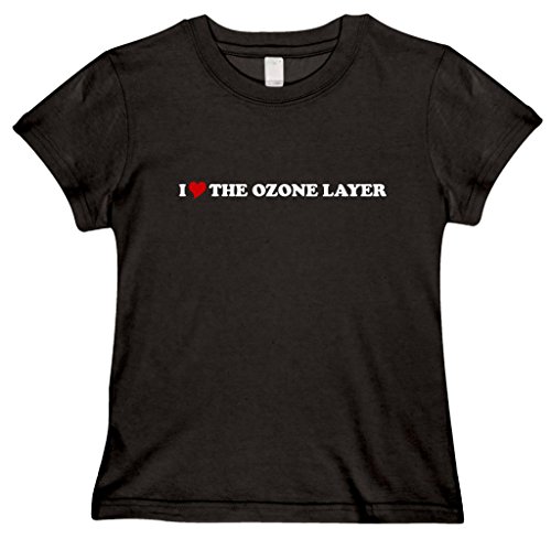 0007158920303 - GILDAN I LOVE THE OZONE LAYER MISSY WOMEN'S FIT REGULAR T-SHIRT BLACK M
