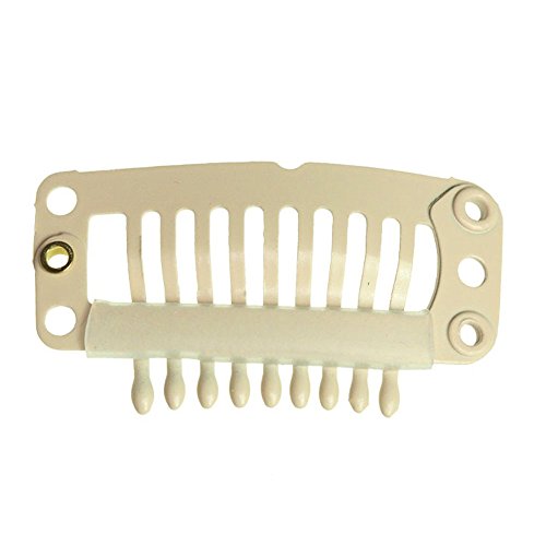 0715934298705 - CLIP FOR HAIR EXTENSION, SNAP CLIP FOR DIY USE, BLONDE 20PCS