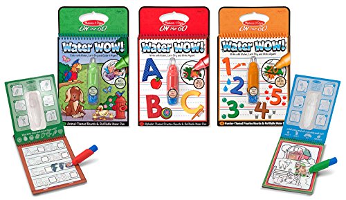 0715934893702 - MELISSA & DOUG ON THE GO WATER WOW BUNDLE ANIMALS, ALPHABET AND NUMBERS PAINT