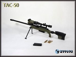 ZY TOYS 1/6 SCALE US TAC-50 SNIPER RIFLE GREEN FIT FOR 12 ACTION