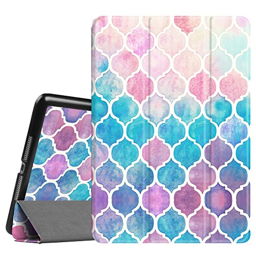 0715939968764 - FINTIE NEW IPAD 9.7 INCH 2017 CASE - LIGHTWEIGHT SLIM SHELL STANDING COVER WITH AUTO WAKE / SLEEP FEATURE FOR APPLE IPAD 9.7 2017 RELEASE TABLET, MOROCCAN LOVE