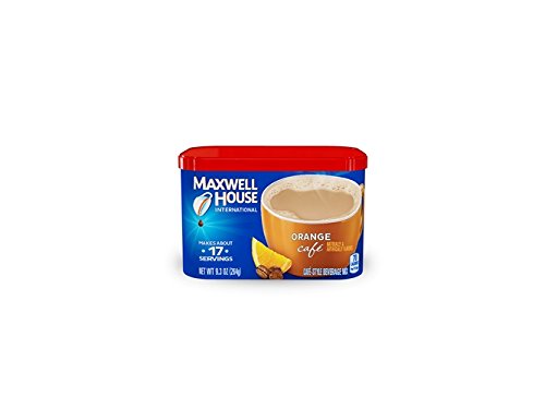 0716080048817 - MAXWELL HOUSE INTERNATIONAL COFFEE ORANGE CAFE, 9.3-OUNCE CONTAINER, (PACK OF 4)