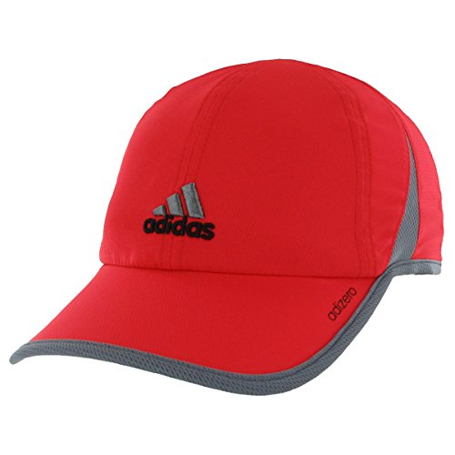 0716106730740 - ADIDAS MEN'S ADIZERO II CAP, BRIGHT RED/VISTA GREY, ONE SIZE
