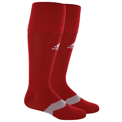 0716106748233 - ADIDAS METRO IV SOCCER SOCKS, POWER RED/WHITE/CLEAR GREY, SMALL