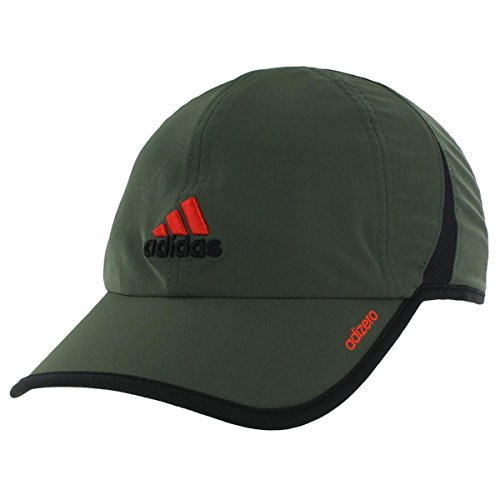 0716106755279 - ADIDAS MEN'S ADIZERO II CAP, ONE SIZE, BASE GREEN/BLACK/ORANGE