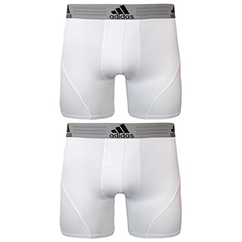 adidas Men's Athletic Stretch Sport Brief Underwear (2-Pack
