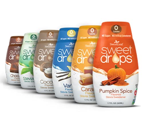 0716123130486 - SWEET DROPS VARIETY PACK, ALL FLAVORS- 6 PACK (VANILLA, CARAMEL, CHOCOLATE, PUMPKIN SPICE, UNFLAVORED, COCONUT)