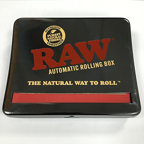 0716165280040 - RAW NATURAL UNREFINED ROLLING PAPERS - AUTOMATIC ROLLING BOX - 110MM KING SIZE