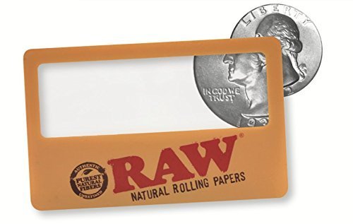 0716165280576 - RAW NATURAL ROLLING PAPERS - MAGNIFYING CARD - WALLET SIZED (RAW)