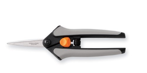 0716184234321 - FISKARS PRODUCTS - MICRO-TIP SCISSORS, 5 FULL, RIGHT/LEFT HAND, GRAY HANDLE - SOLD AS 1 EA - SCISSORS FEATURE AN INNOVATIVE SPRING MECHANISM DESIGN TO MAKE CUTTING EASIER THAN EVER. SPRING LOCKS INTO CLOSED POSITION WITH SLIDE LOCK. HIGH-QUALITY STAINLE