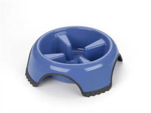 0716184490154 - JW PET SKIDSTOP SLOW FEED PET BOWL LARGE(COLOR MAY VARY)