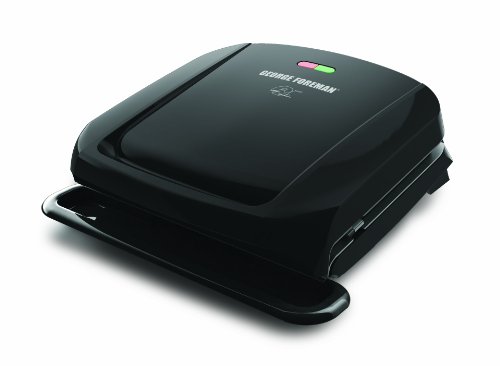 0716202509707 - GEORGE FOREMAN GRP1060B 4 SERVING REMOVABLE PLATE GRILL, BLACK NEW