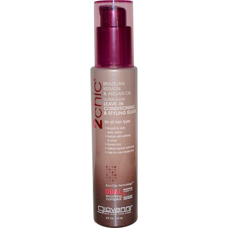 0716237183613 - 2CHIC ULTRA-SLEEK LEAVE-IN CONDITIONING AND STYLING ELIXIR WITH BRAZILIAN KERATIN AND ARGAN OIL