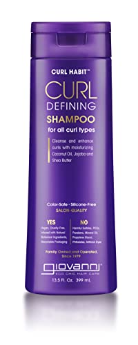 0716237188786 - GIOVANNI CURL HABIT - CURL DEFINING SHAMPOO, FOR ALL CURL TYPES, CLEANSE & ENHANCE CURLS WITH MOISTURIZING COCONUT OIL, JOJOBA AND SHEA BUTTER VEGAN, CRUELTY-FREE, COLOR-SAFE SHAMPOO - 13.5 FL OZ