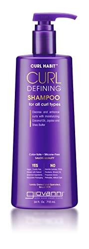 0716237188809 - GIOVANNI CURL HABIT - CURL DEFINING SHAMPOO, FOR ALL CURL TYPES, CLEANSE & ENHANCE CURLS WITH MOISTURIZING COCONUT OIL, JOJOBA AND SHEA BUTTER VEGAN, CRUELTY-FREE, COLOR-SAFE SHAMPOO - 24 FL OZ