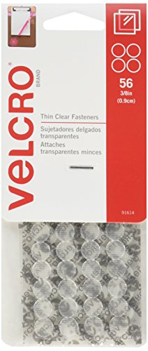 0716297307745 - VELCRO BRAND - THIN FASTENERS - PREMATED - 3/8, 56 SETS - CLEAR