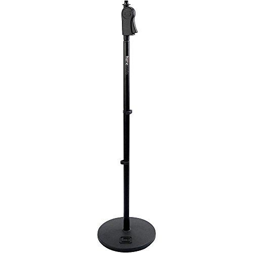 0716408532998 - GATOR CASES FRAMEWORKS 10 ROUND BASE MICROPHONE STAND WITH DELUXE ONE-HAND