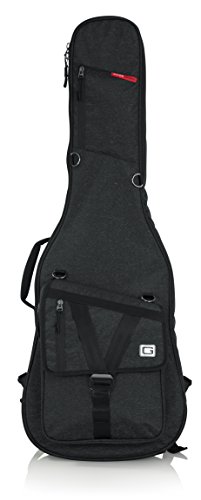 0716408543307 - GATOR CASES GT-ELECTRIC-BLK TRANSIT SERIES ELECTRIC GUITAR GIG BAG WITH BLACK EXTERIOR, CHARCOAL