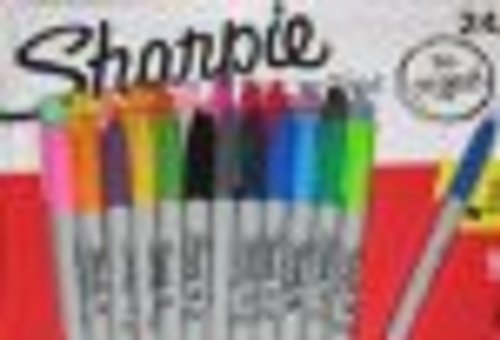 0071641414433 - SHARPIE MULTI-COLOR PERMANENT MARKERS - 24-PACK