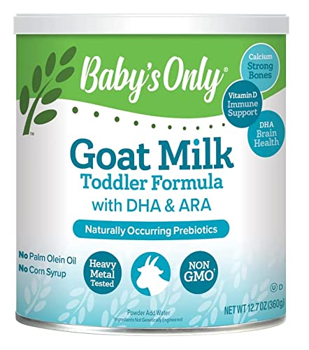 0716514225005 - BABYS ONLY GOAT MILK WITH DHA & ARA TODDLER FORMULA, 12.7 OZ (PACK OF 1) | NON GMO | CLEAN LABEL PROJECT VERIFIED