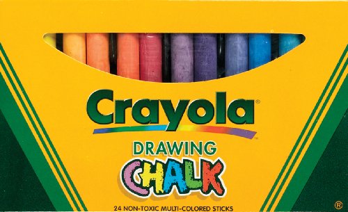 0716620040400 - BINNEY & SMITH CRAYOLA(R) DRAWING CHALK, ASSORTED COLORS, BOX OF 24