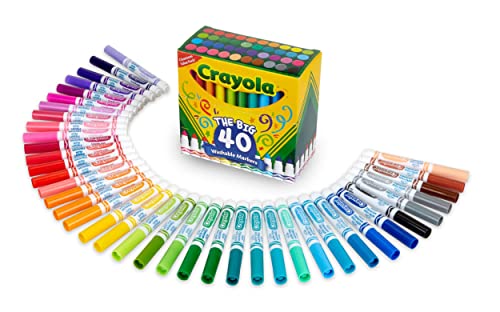 0071662078584 - CRAYOLA BROAD LINE ULTRA-CLEAN WASHABLE MARKERS (40 COUNT)