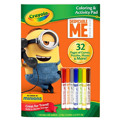 0071662100575 - CRAYOLA DESPICABLE ME COLORING & ACTIVITY PAD WITH MARKERS TOY