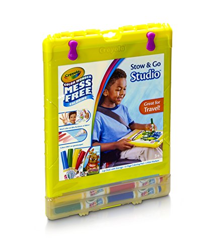 0071662124861 - CRAYOLA, COLOR WONDER MESS-FREE COLORING, STOW & GO STUDIO, ART TOOLS, ACTIVITY BOOK AND MARKERS, STORAGE CASE, GREAT FOR TRAVEL