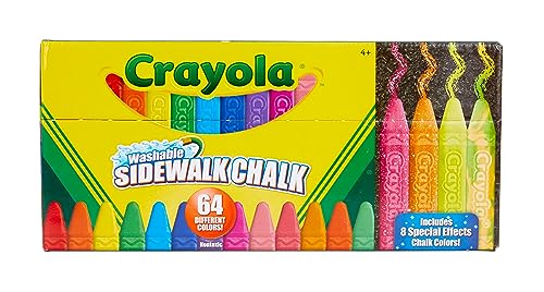 0071662220648 - CRAYOLA WASHABLE CHALK COLLECTION - 64 COUNT MODEL:24740888