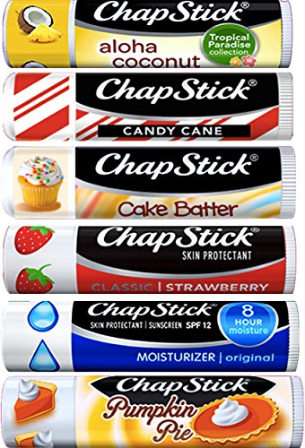 0716669254264 - CHAPSTICK ULTIMATE COLLECTION PACK OF 6 GIFT SET VARIATIONS INCLUDES CHAP STICK ALOHA COCONUT , CANDY CANE, CAKE BATTER,STRAWBERRY, MOISTURIZER ORIGINAL, PUMPKIN PIE (PACK OF 6 COLLECTION)