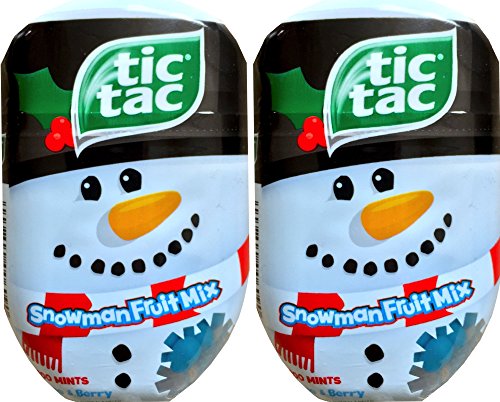0716669256961 - TIC TACS SNOWMAN FRUIT MIX LIME AND BERRY 200 MINTS (PACK OF 2)
