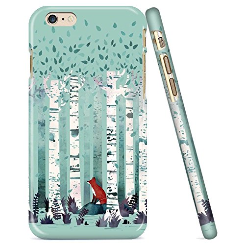0716670647482 - VONDER IPHONE 6 CASE,IPHONE 6S CASE VONDER DURABLE NOT FADE HARD CASE COVER WITH A FOX WAITS IN THE BIRCHES
