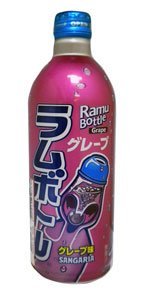 0071670000096 - SANGARIA RAMUNE SOFT DRINK GRAPE FLAVOR 6 PACK OF 500 ML CANS