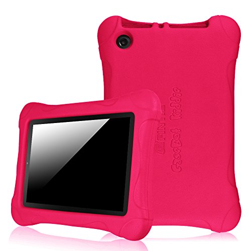 0716715282869 - FINTIE SHOCK PROOF CASE FOR FIRE 7 2015 - ULTRA LIGHT WEIGHT SHOCK PROOF KIDS FRIENDLY COVER FOR AMAZON FIRE 7 TABLET (FIRE 7 DISPLAY 5TH GENERATION - 2015 RELEASE), MAGENTA
