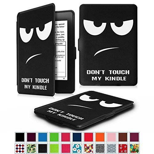0716715283972 - FINTIE KINDLE PAPERWHITE SMARTSHELL CASE - THE THINNEST AND LIGHTEST LEATHER COVER FOR ALL-NEW AMAZON KINDLE PAPERWHITE (FITS ALL VERSIONS: 2012, 2013, 2014 AND 2015 NEW 300 PPI), DONT TOUCH