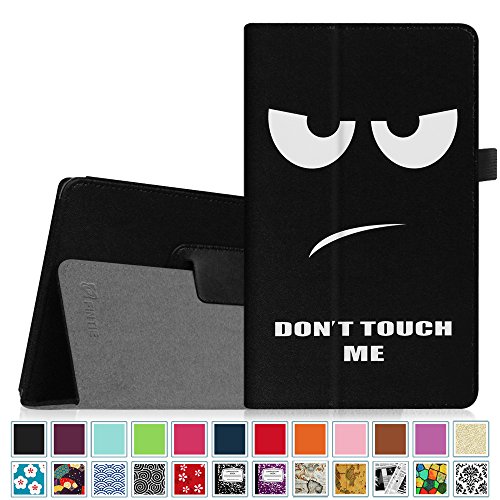 0716715285334 - FINTIE FIRE HD 8 2015 FOLIO CASE - SLIM FIT PREMIUM VEGAN LEATHER STANDING COVER WITH AUTO WAKE / SLEEP FOR AMAZON FIRE HD 8 TABLET (FIRE 8 HD DISPLAY 5TH GENERATION - 2015 RELEASE), DON'T TOUCH